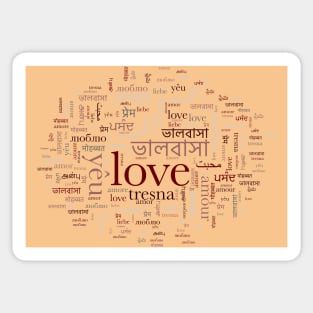 The language of love Sticker
